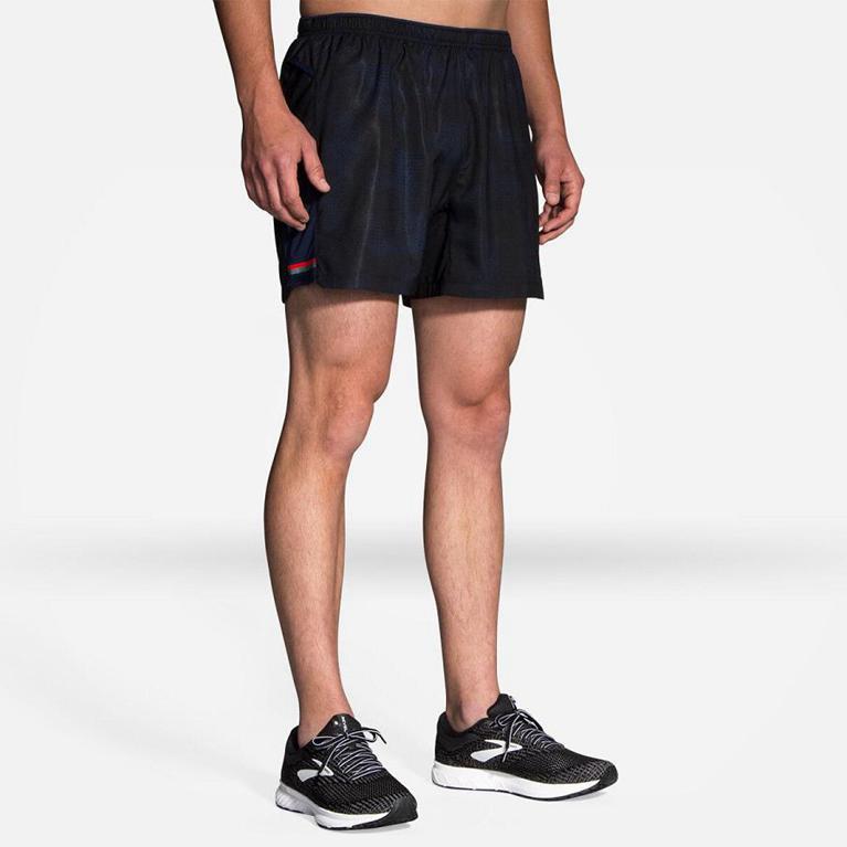 Brooks Sherpa 5 Running Shorts - Men's - Grey (26387-KJIX)